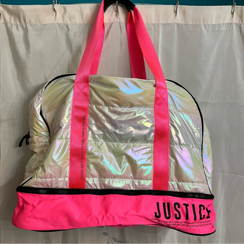 Justice Puffy Gym Tote Bag